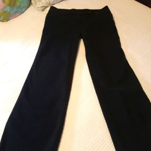 Lower Rise Black Stretch Slacks